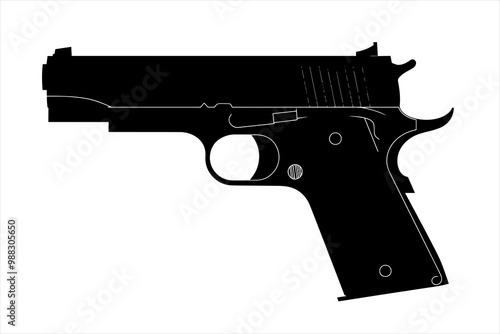 silhouette of a Heavy Pistol