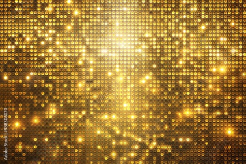 Abstract golden glitter background with bright sparkles