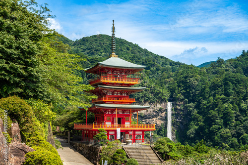 Seiganto-ji temple near Nachi Falls in Wakayama, Japan