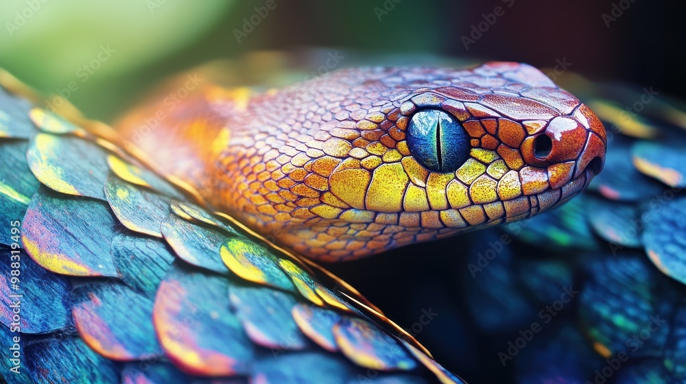 Mesmerizing Reptilian Gaze: A Captivating Close-Up Mesmerizing Reptilian Gaze: A Captivating Close-Up