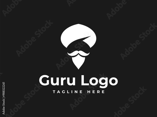 guru logo vector illustration. logo template