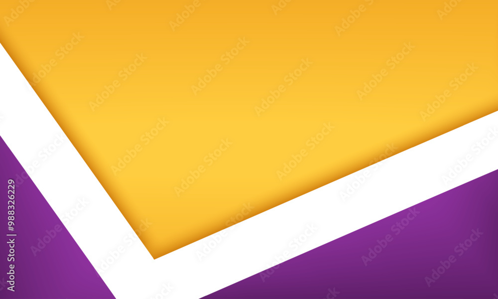 Modern Geometric Abstract Background, paper color. yellow gradient background. Bold Yellow and Purple Design. Minimalist Colorful Shapes with white edge lines. Dynamic Geometric Pattern.
Modern Geometric Abstract Background, paper color. yellow gradient background. Bold Yellow and Purple Design. Minimalist Colorful Shapes with white edge lines. Dynamic Geometric Pattern.