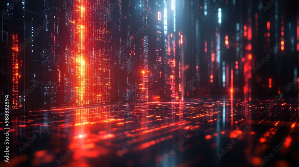 Complex blockchain structure while viewing data in the stock market area controlled by modern technology. Future technology. Modern lights. Beautiful lights. Complex blockchain structure while viewing data in the stock market area controlled by modern technology. Future technology. Modern lights. Beautiful lights.