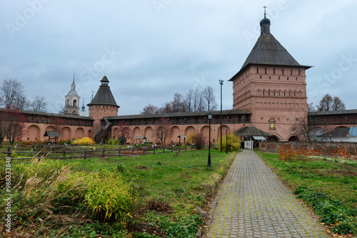 Apothecary's garden in the Spaso-Evfimiev Monastery. Suzdal. Vladimir region, Russia photo