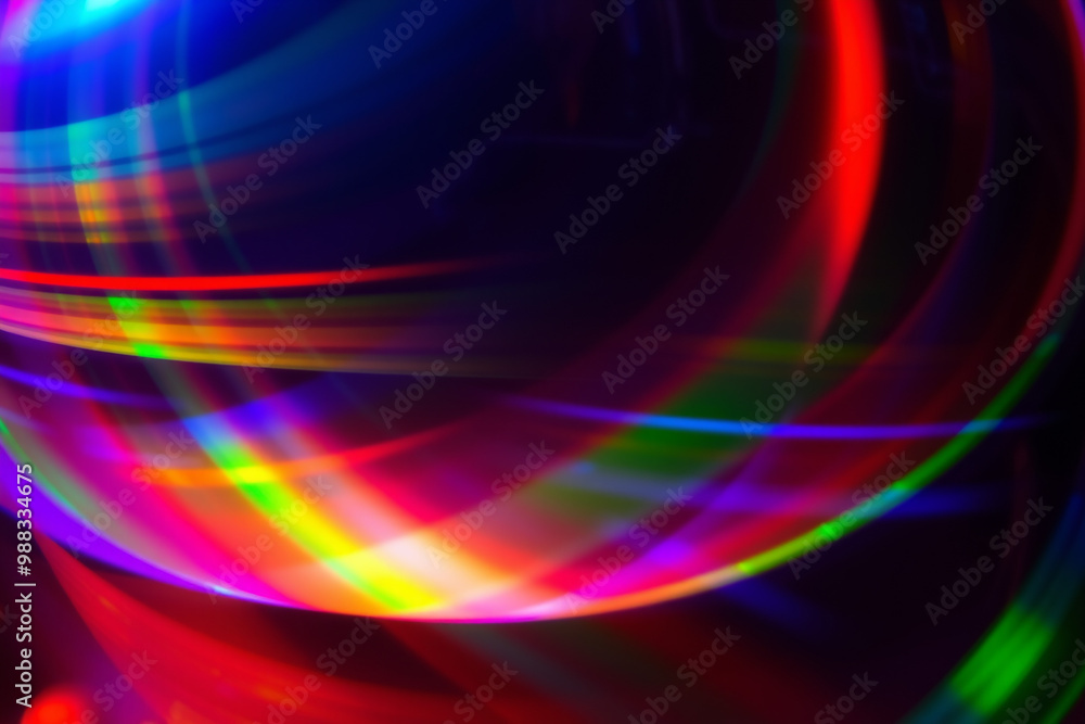 Abstract Light Refraction with Rainbow Colors.generative AI Abstract Light Refraction with Rainbow Colors.generative AI