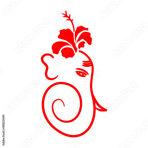 lord ganesha design for designing inviration and decoration photo