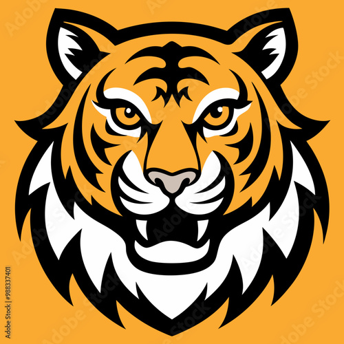 Tiger Mascot Logo Vector Illustration - SVG Files, Cricut Cut Files, Vector Clipart, Graphic Design Resource