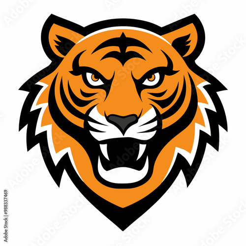 Tiger Mascot Logo Vector Illustration - SVG Files, Cricut Cut Files, Vector Clipart, Graphic Design Resource