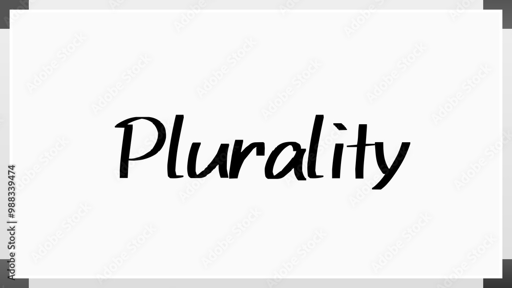 Plurality のホワイトボード風イラスト Plurality のホワイトボード風イラスト