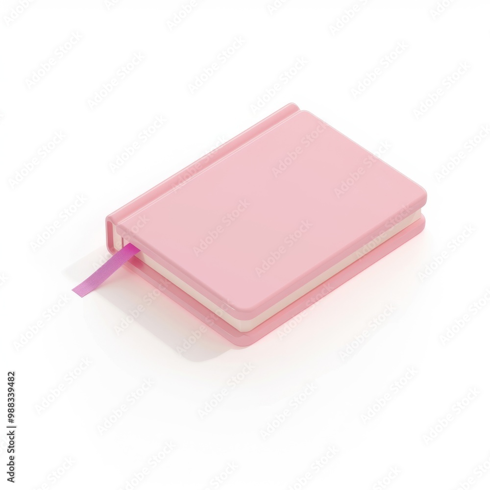 notebook in 3D style on a white background

