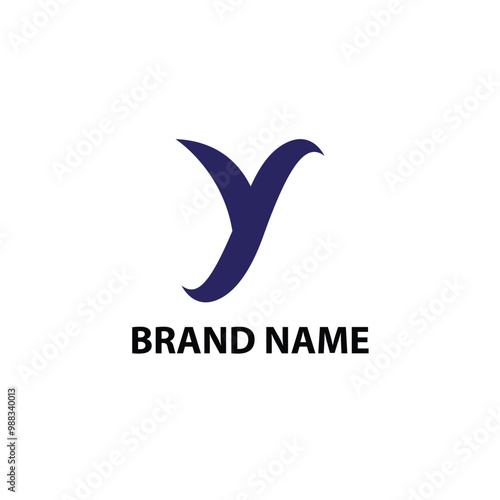 creative elegant modern minimalist logo letter Y