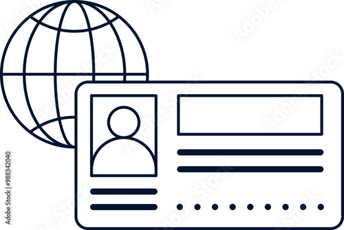 Visa Immigration Icon