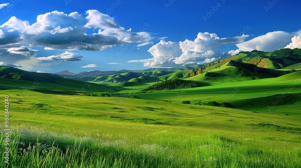 Obraz premium Gorgeous Natural Landscape Scenery Background: A Captivating Visual Feast. Discover the Tranquility and Beauty.
