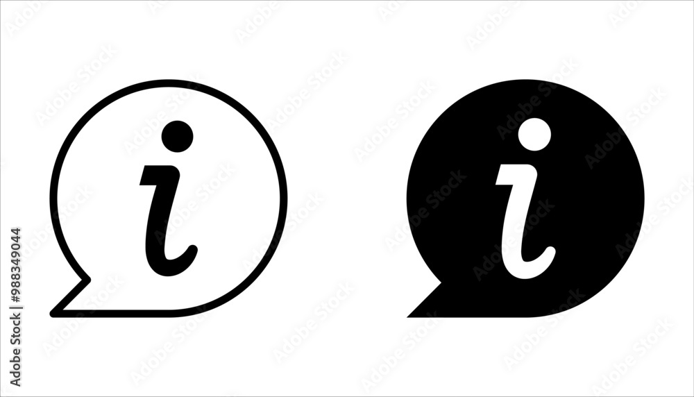 Information icon set. Info and Faq icon symbol illustration on white background Information icon set. Info and Faq icon symbol illustration on white background