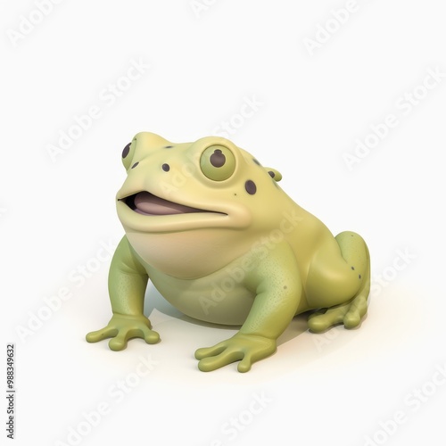 toad in 3D style on a white background photo