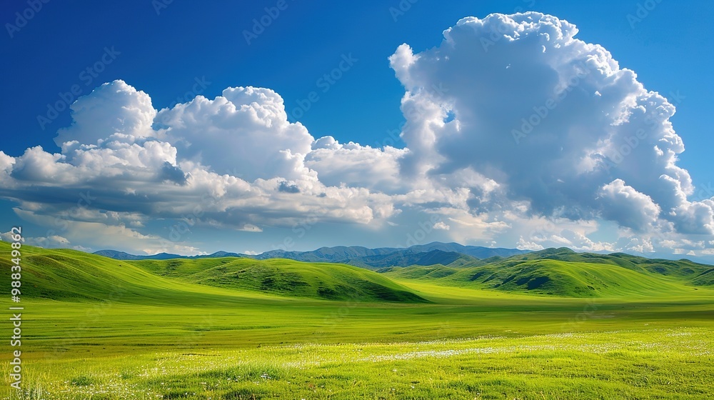 Obraz premium Gorgeous Natural Landscape Scenery Background: A Captivating Visual Feast. Discover the Tranquility and Beauty.