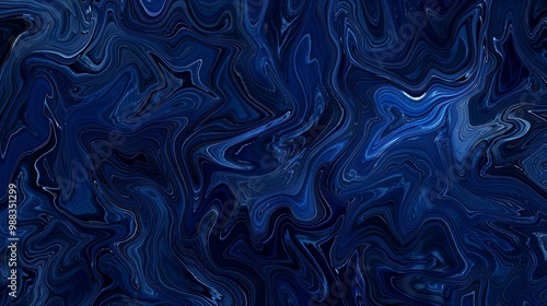 Abstract blue background with smoke
