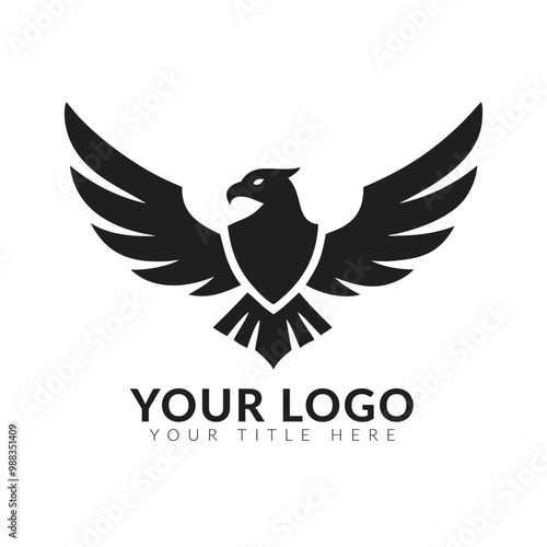 Eagle Bird Logo Vector Template. Business Logo Concept