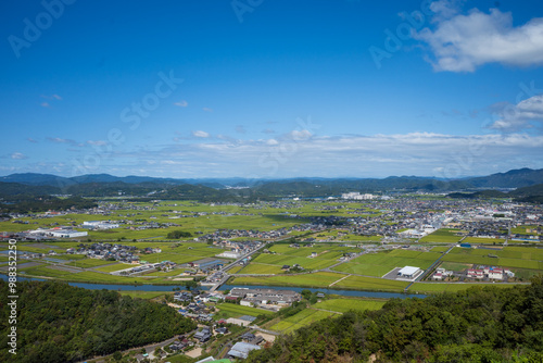 日本の岡山県瀬戸内市邑久町のとても美しい景色