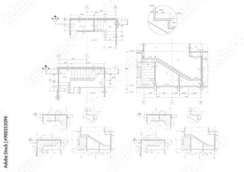 Floor plan designed building on the drawing.