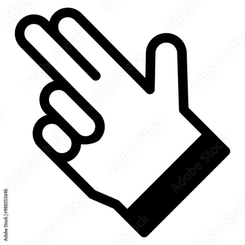 Vector Icon bang bang, hand, hands and gestures, gestures, sign
