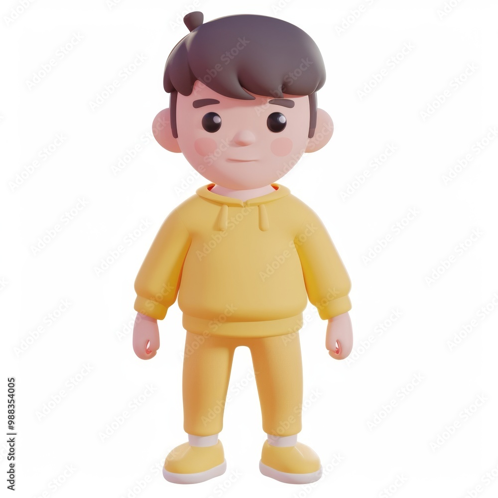 Boy in 3D style on a white background
Boy in 3D style on a white background