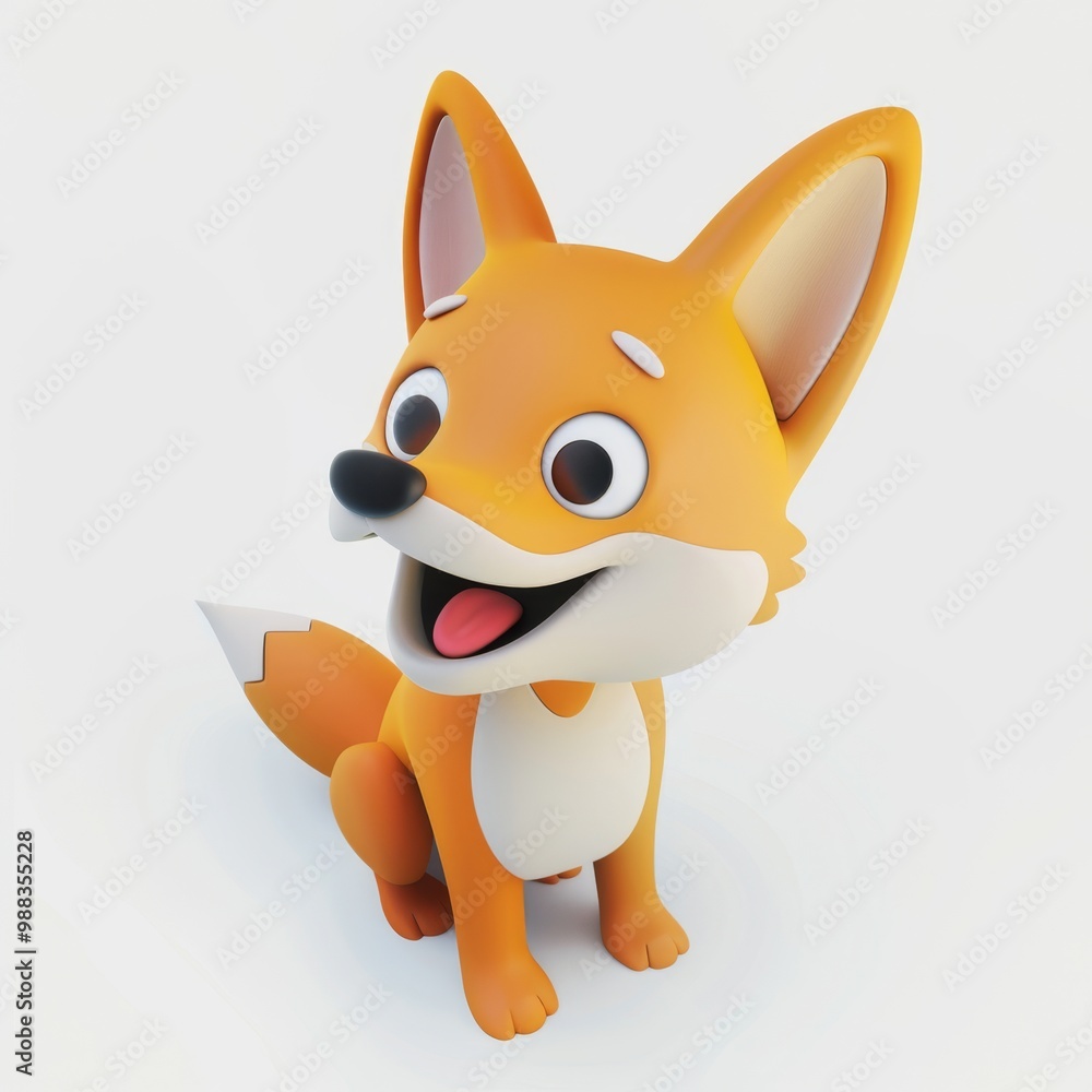 coyote in 3D style on a white background
coyote in 3D style on a white background
