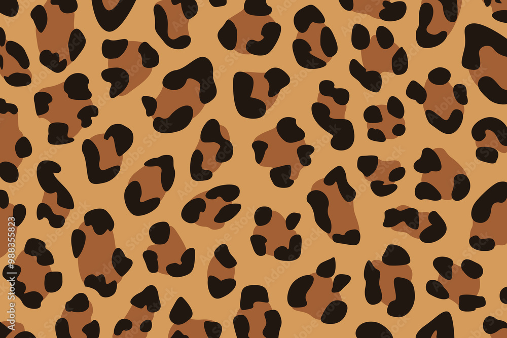 Abstract leopard print pattern or leopard skin texture. Vector illustration Abstract leopard print pattern or leopard skin texture. Vector illustration
