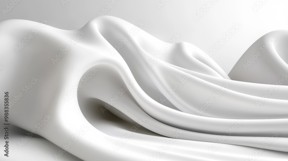 A soft, flowing white texture merges with vibrant colors in an abstract representation, evoking a serene and dreamy feeling A soft, flowing white texture merges with vibrant colors in an abstract representation, evoking a serene and dreamy feeling