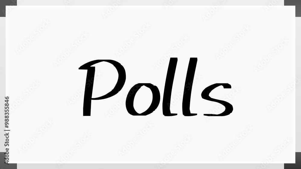 Polls のホワイトボード風イラスト Polls のホワイトボード風イラスト