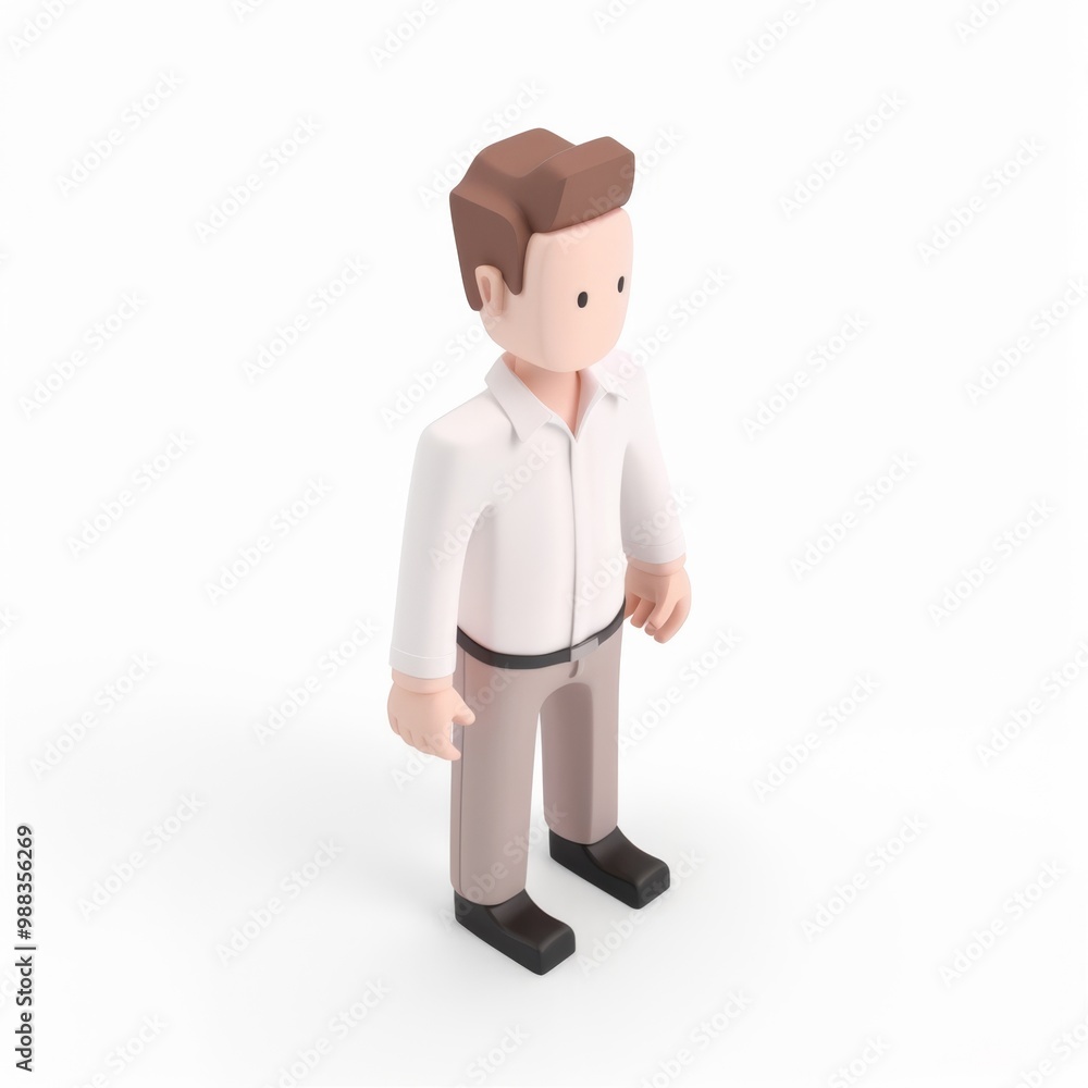 Man In 3D style on a white background
Man In 3D style on a white background