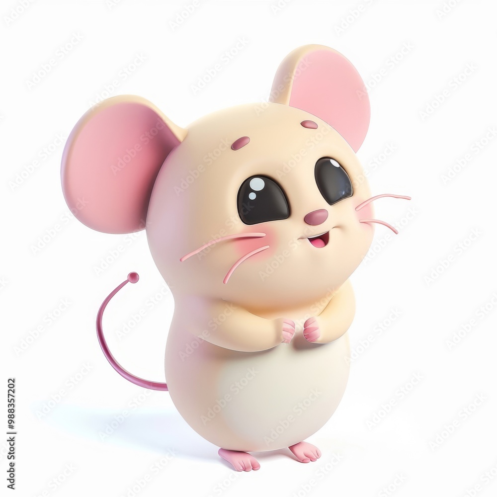 dormouse In 3D style on a white background
dormouse In 3D style on a white background