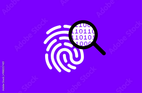 Fingerprint biometric binary authentication verification