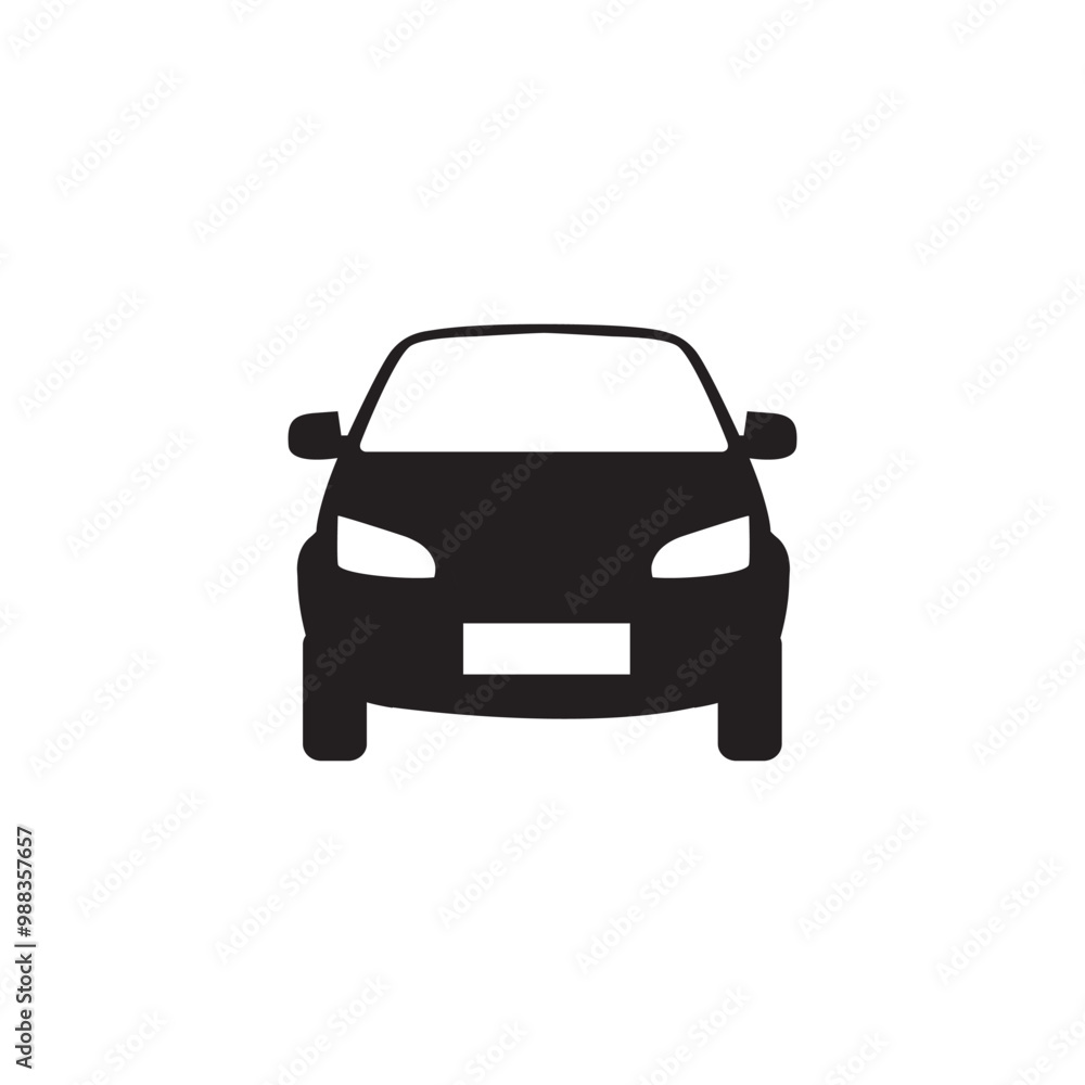 Car Icon editable vector, isolated white background Car Icon editable vector, isolated white background