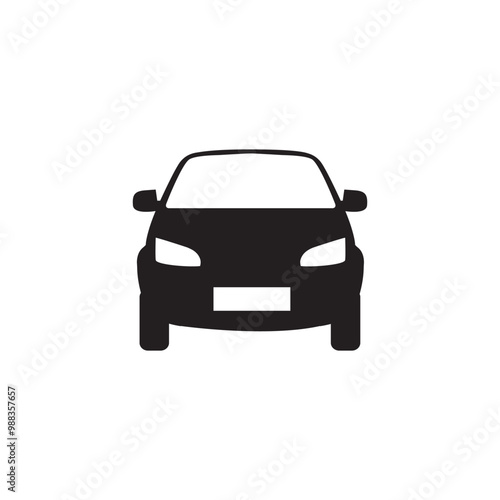 Car Icon editable vector, isolated white background