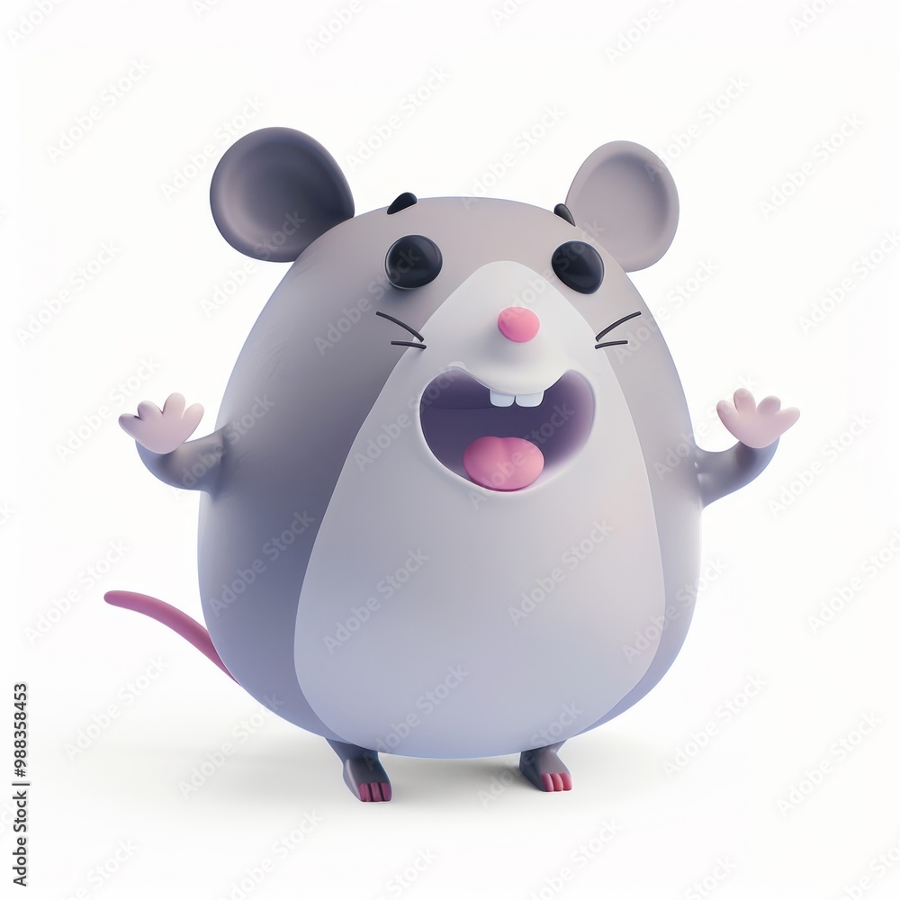 Naklejka premium in 3D style on a white background 