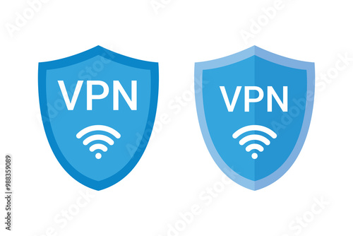 VPN shield icon concept. sign Vector wifi element