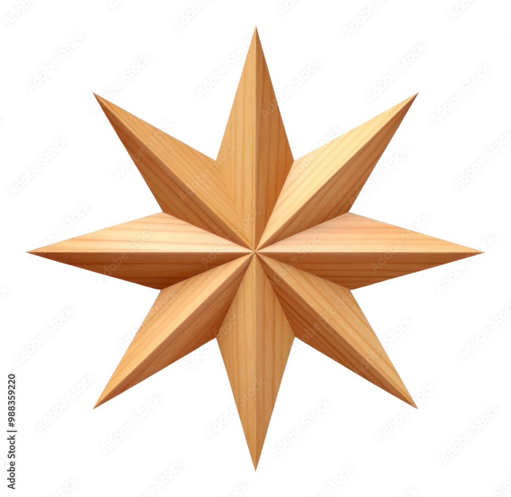 A starburst icon wood white background simplicity. A starburst icon wood white background simplicity.