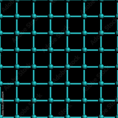 seamless pattern with squares in black