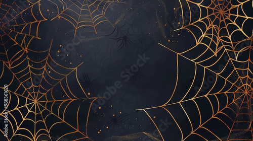 spider web on dark background