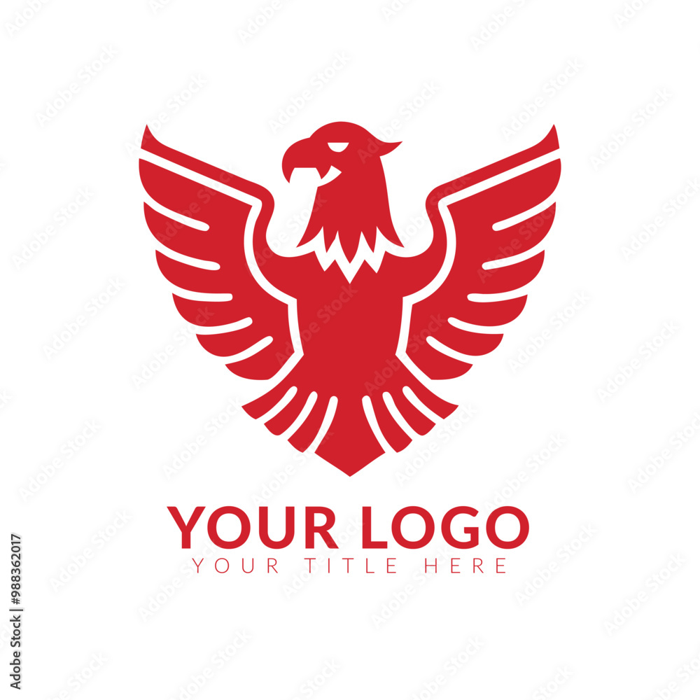 Obraz premium Eagle Bird Logo Vector Template. Business Logo Concept