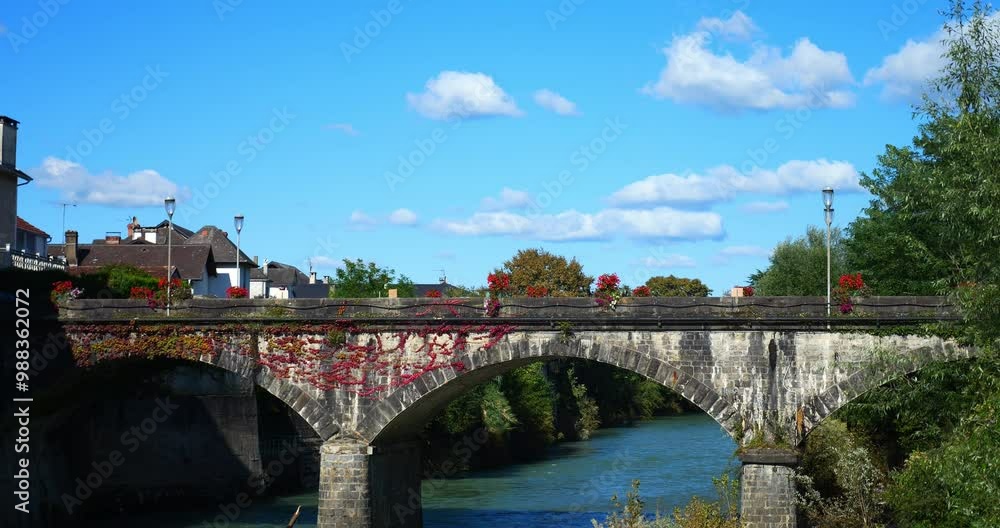 town or vilage of Mauléon in the Pyrenees-Atlantiques in France town or vilage of Mauléon in the Pyrenees-Atlantiques in France