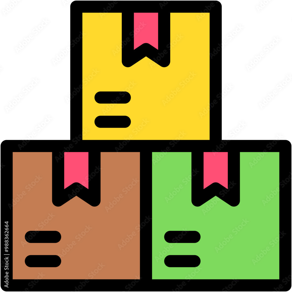 Vector Icon for Box, product, package, delivery box Vector Icon for Box, product, package, delivery box
