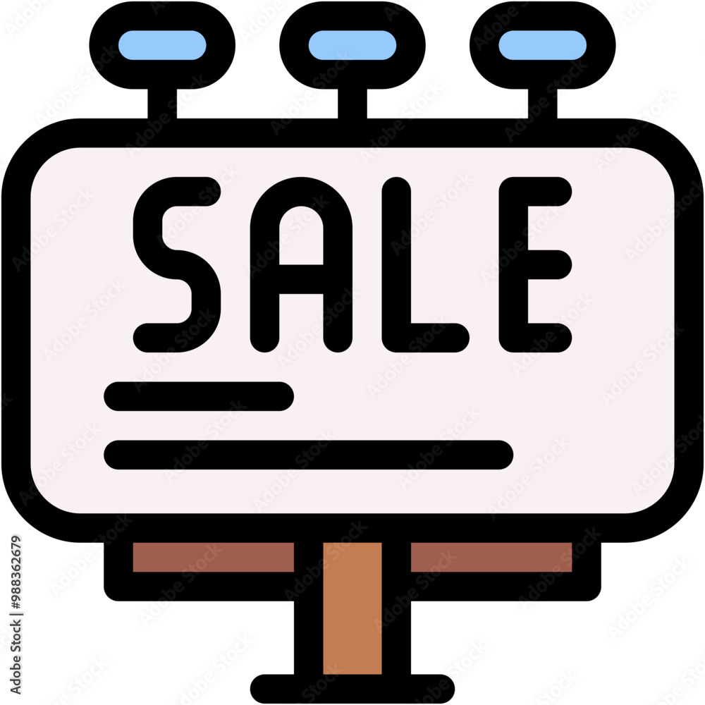 Vector Icon for Selling, marketing, sale, billboard Vector Icon for Selling, marketing, sale, billboard