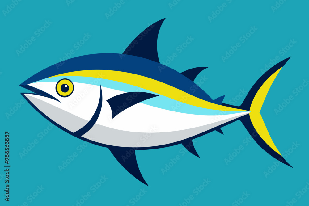 Tuna fish vector art and illustration Tuna fish vector art and illustration