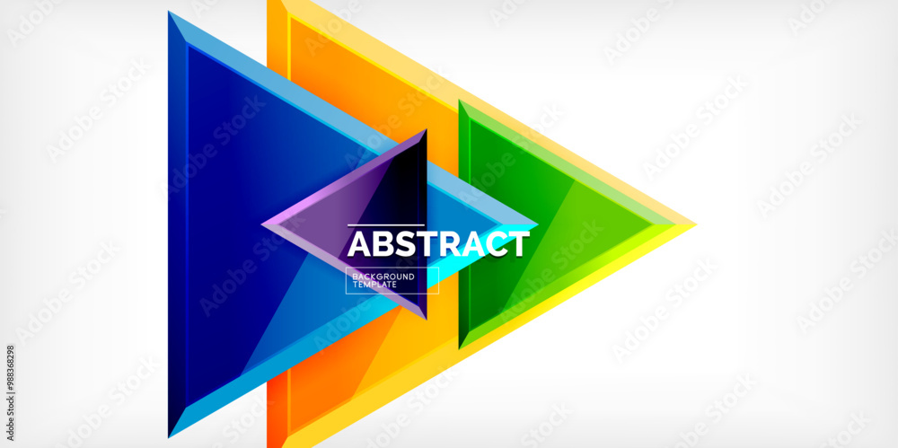Abstract background - glossy triangles. Vector Illustration For Wallpaper, Banner, Background, Card, Book Illustration, landing page Abstract background - glossy triangles. Vector Illustration For Wallpaper, Banner, Background, Card, Book Illustration, landing page