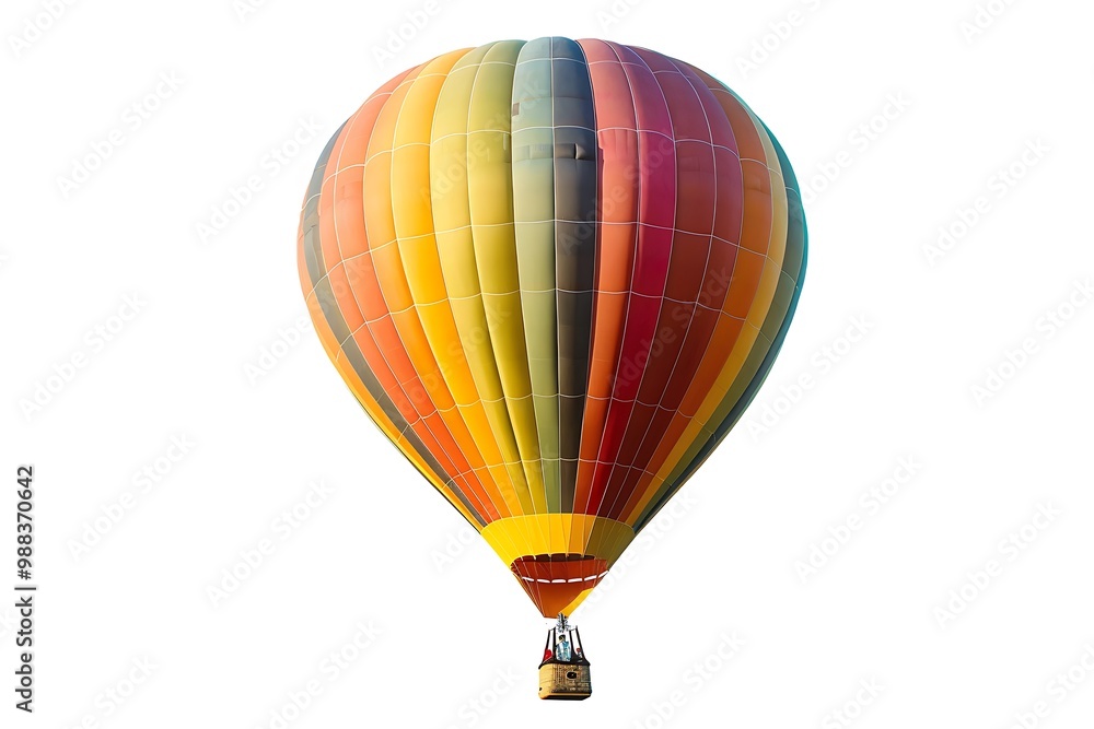 Obraz premium Hot air balloon isolated on white background