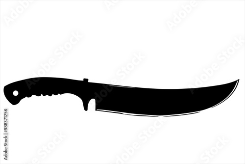 silhouette of a Lightweight Machete