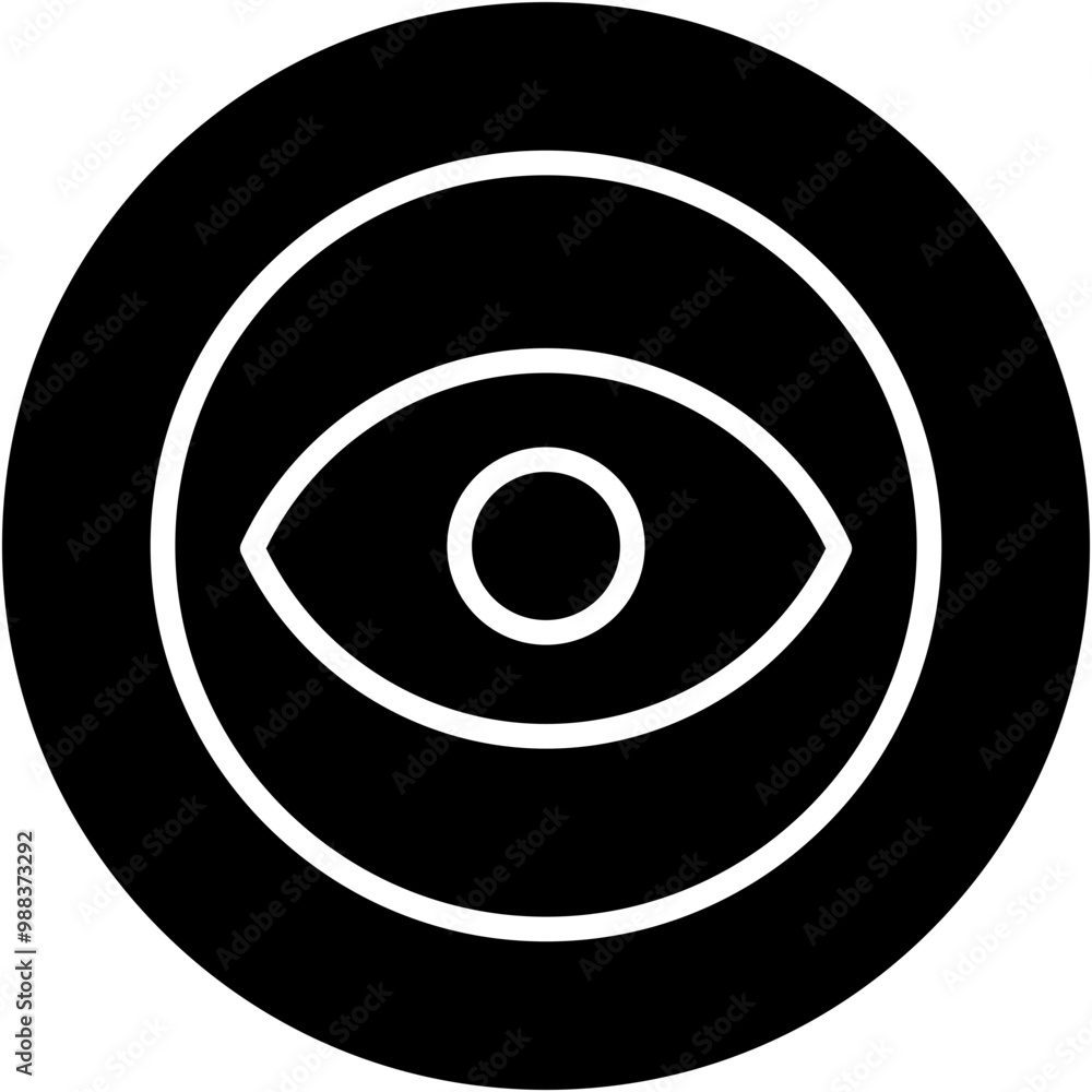 Vector Icon Approve, eye, view, watch, vision Vector Icon Approve, eye, view, watch, vision