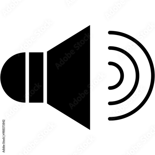 Vector Icon Sound, volume, volume on, audio, interface